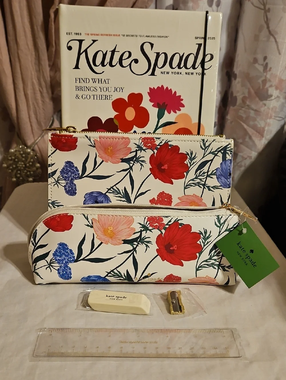 Kate Spade Floral 6pc Stationary Bundle